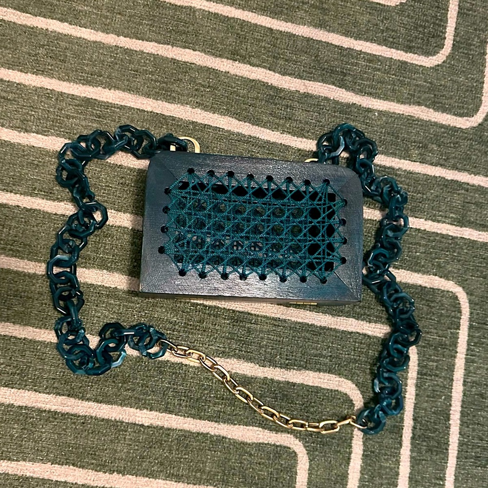 Michelle Daccarett Maxi Rose Aqua Purse